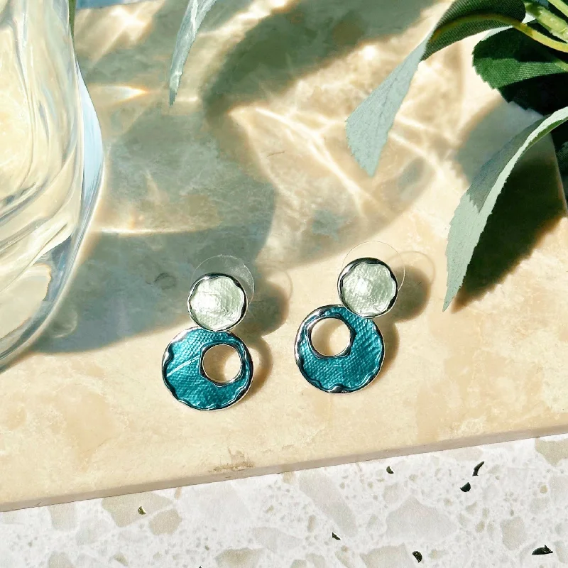 Women’s gold diamond earrings-Boho Style Bubble Earrings