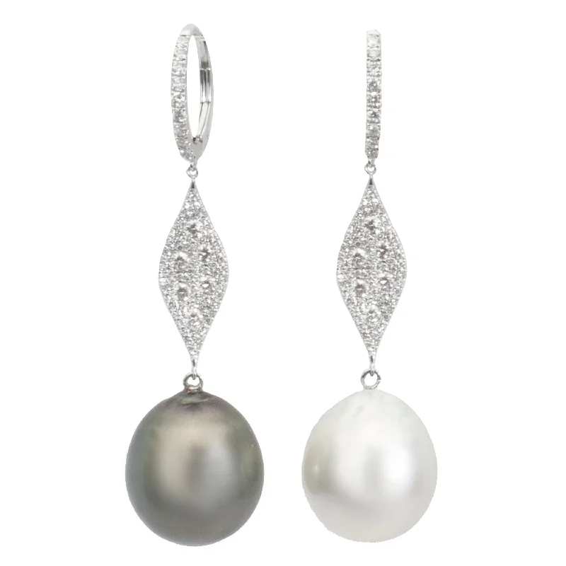 Women’s large earrings-Pearl Drop Earrings