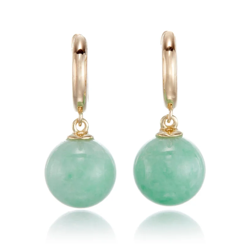 Women’s drop earrings-Soho Earrings in Apple Green Jade