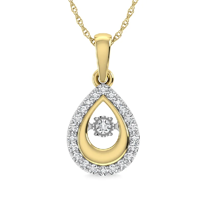 Women’s gemstone necklace-Diamond 1/6 Ct.Tw. Fashion Pendant in 10K Yellow Gold