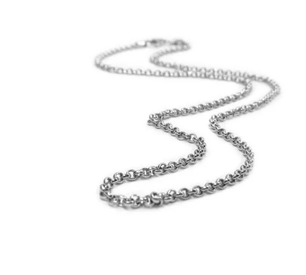 Women’s adjustable necklace-Sterling Silver Chain - Thin Rolo