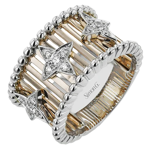 Women’s art deco engagement ring-Right Hand Ring In 18k Gold With Diamonds LR3187