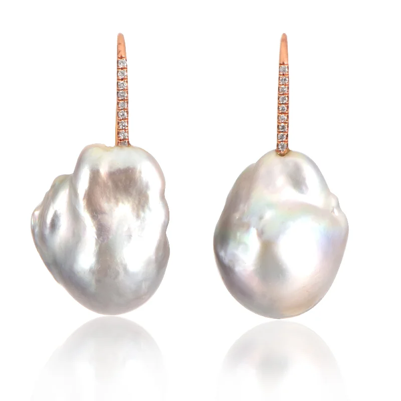 Women’s designer earrings-Pearl Drop Earrings