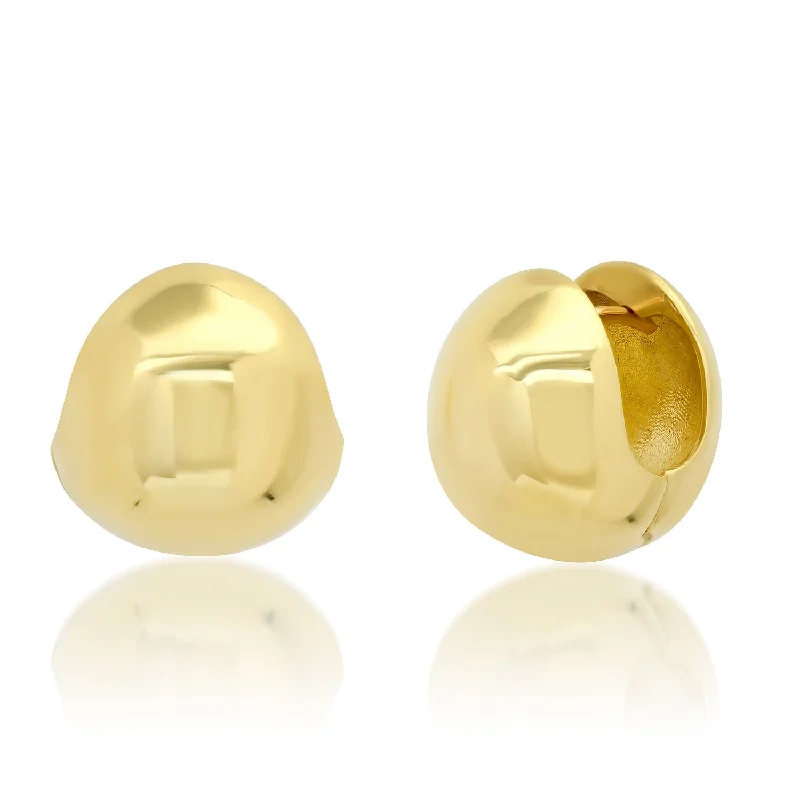 Women’s elegant drop earrings-Sphere Huggies