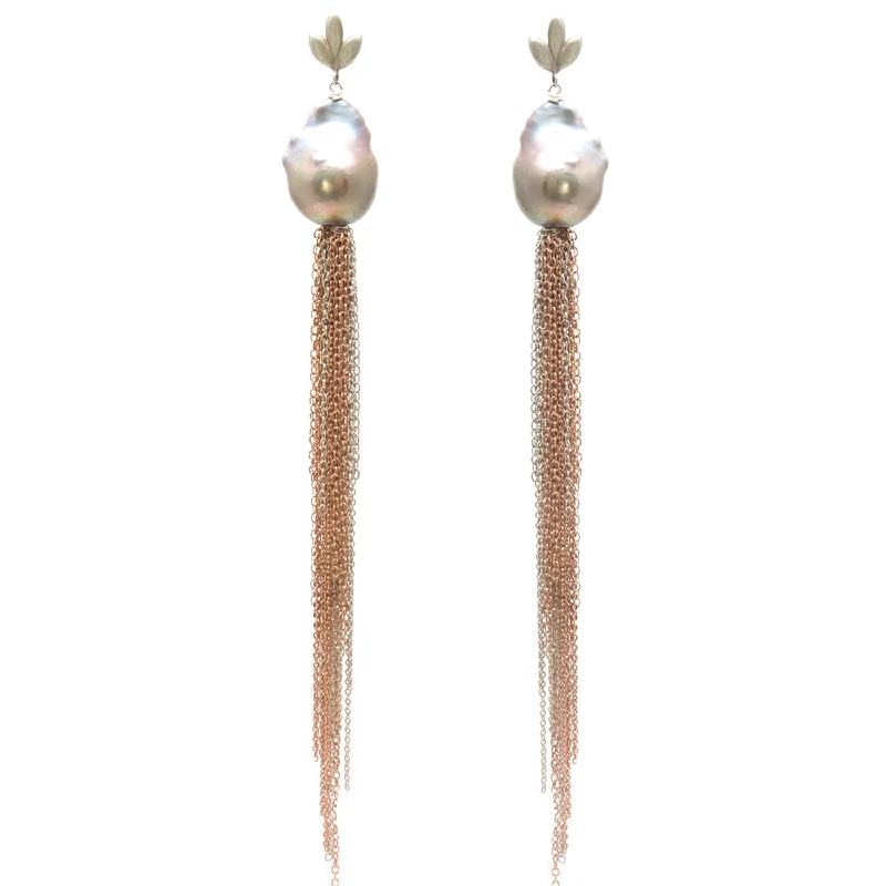 Women’s diamond drop earrings-Tassel Earrings