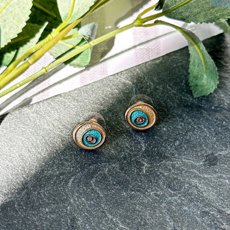 Women’s pearl drop earrings-Boho Style Spiral Stud Earrings