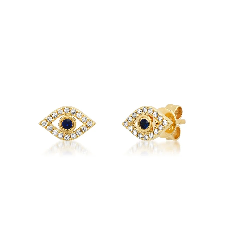 Women’s luxury earrings set-Evil Eye Studs