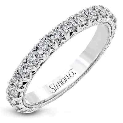 Women’s classic diamond engagement ring-Eternity Anniversary Ring In 18k Gold With Diamonds LP2348-ET