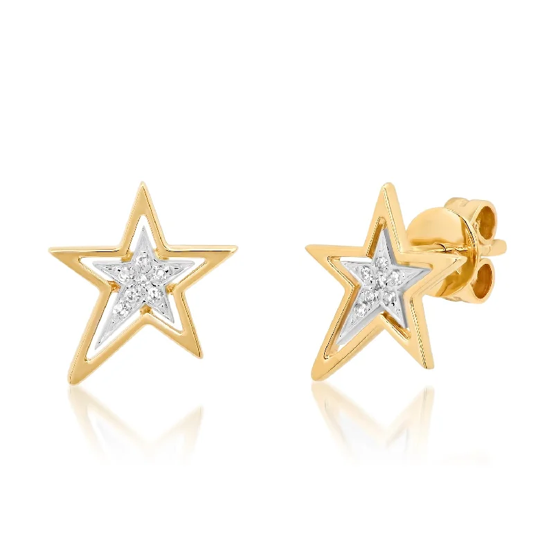 Women’s large earrings-Star Earrings