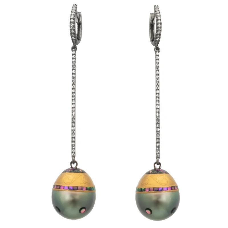 Women’s pearl drop earrings-Pearl Drop Earrings