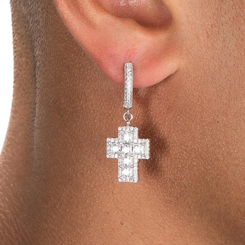 Women’s unique earrings-Clustered Cross Earrings