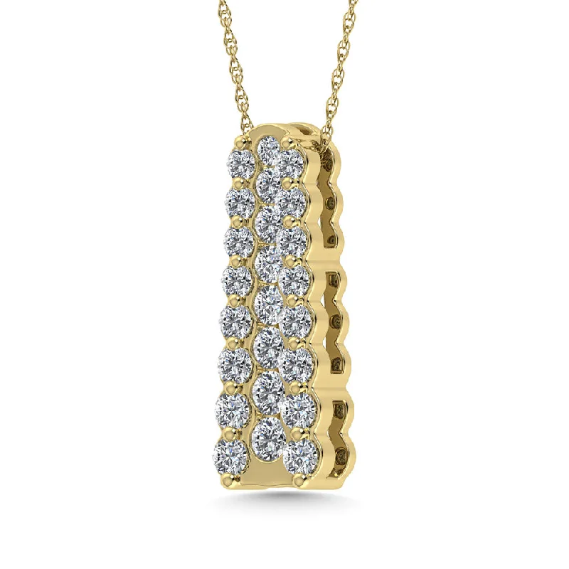 Women’s butterfly necklace-Diamond 1/2 Ct.Tw. Fashion Pendant in 14K Yellow Gold