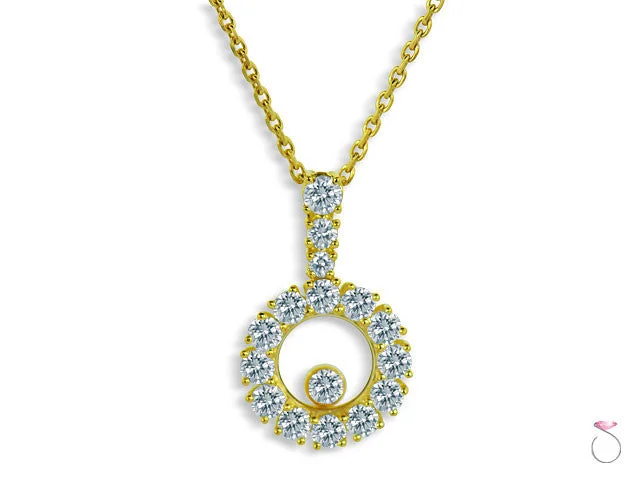 Women’s birthstone pendant necklace-Chopard Miss Happy Pendant in 18K Yellow Gold and Diamonds