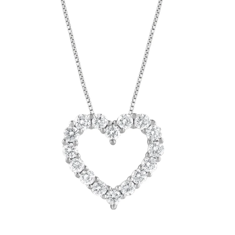 Women’s stylish necklace-2.00 cttw Beautiful Lab Diamond Heart Pendant by Mercury Rings