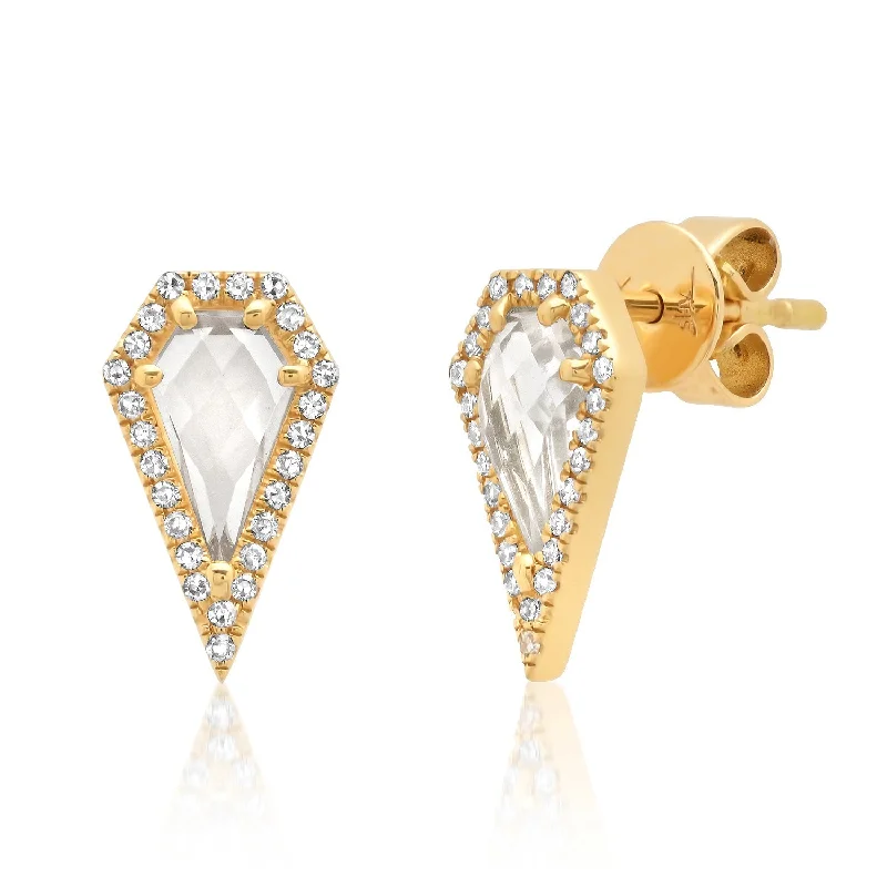 Women’s elegant earrings-Topaz Studs