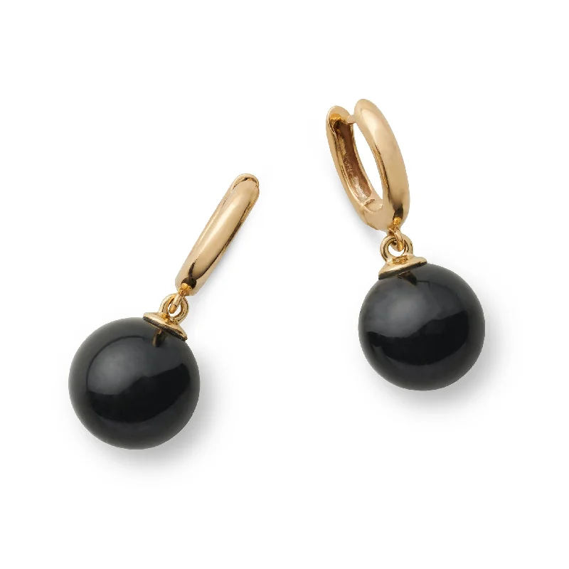 Women’s dazzling diamond earrings-Soho Earrings in Black Jade