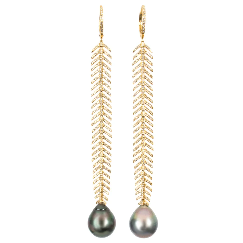 Women’s chic earrings-Pearl Drop Earrings