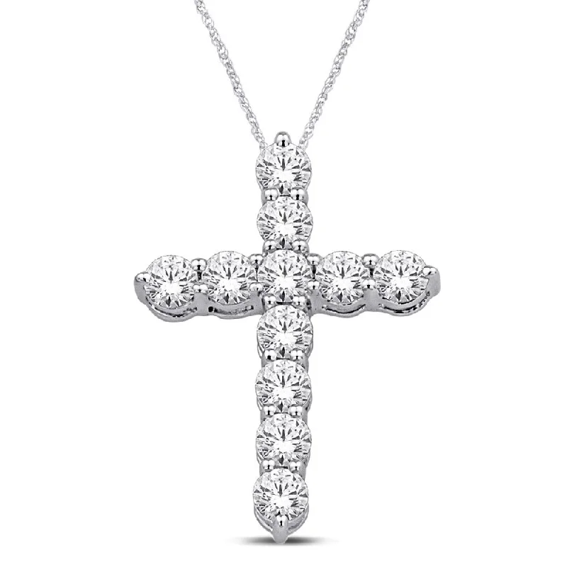 Women’s artistic necklace-14K White Gold 3/4 Ct.Tw.Diamond Fashion Pendant