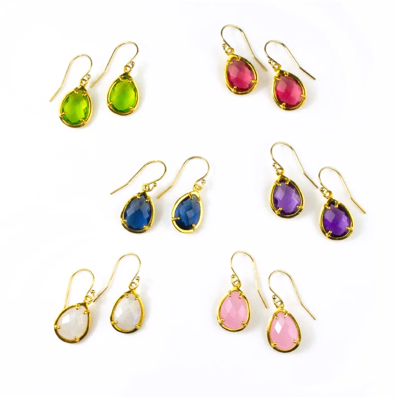 Women’s two-tone earrings-Custom Birthstone Prong Set Earrings