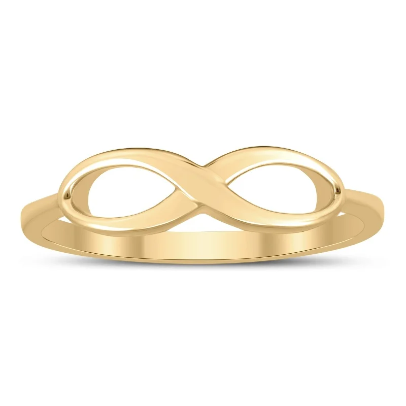 Women’s fashion statement ring-Infinity Ring in 14K Yellow Gold