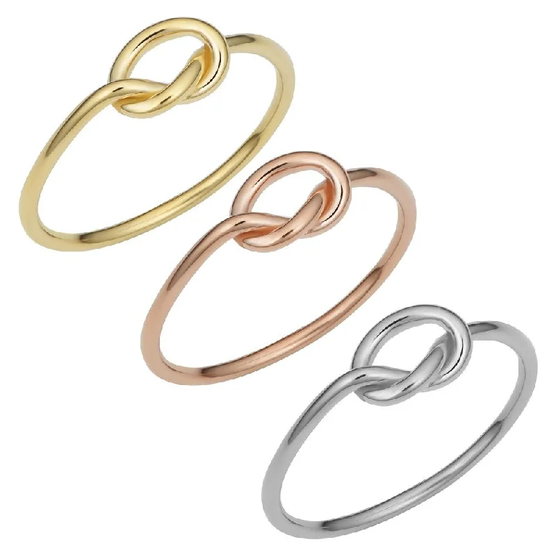 Women’s oversized ring-14k Gold High Polish Love Knot Ring (Yellow gold, Rose gold or White gold)